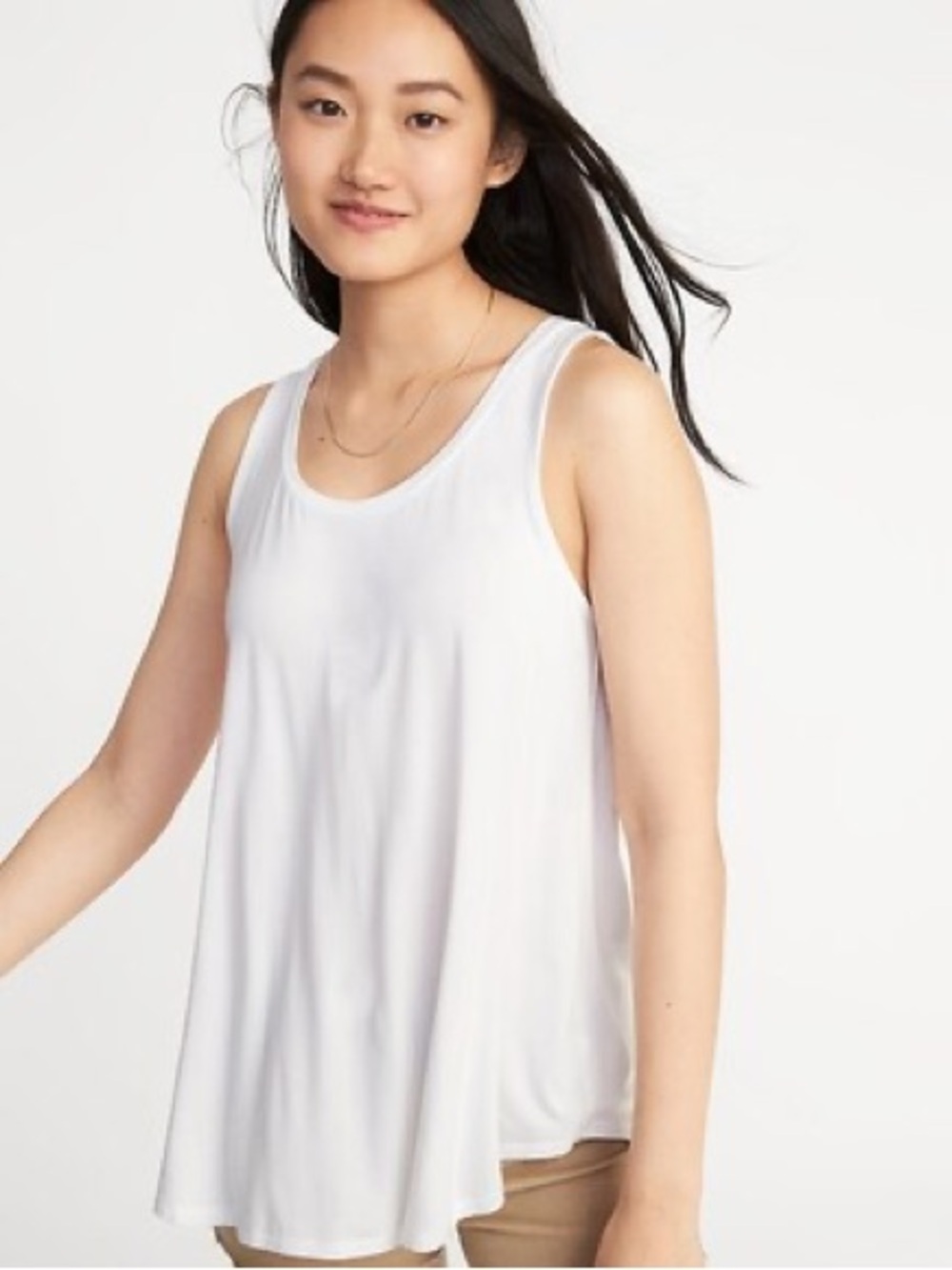 NWT Old Navy Luxe Swing Tank, Size XXL (20), Calla Lily